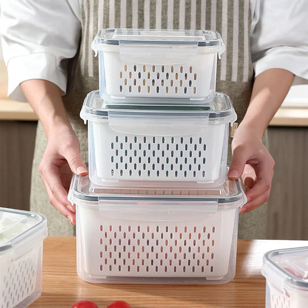 Drain Basket Food Storage Container