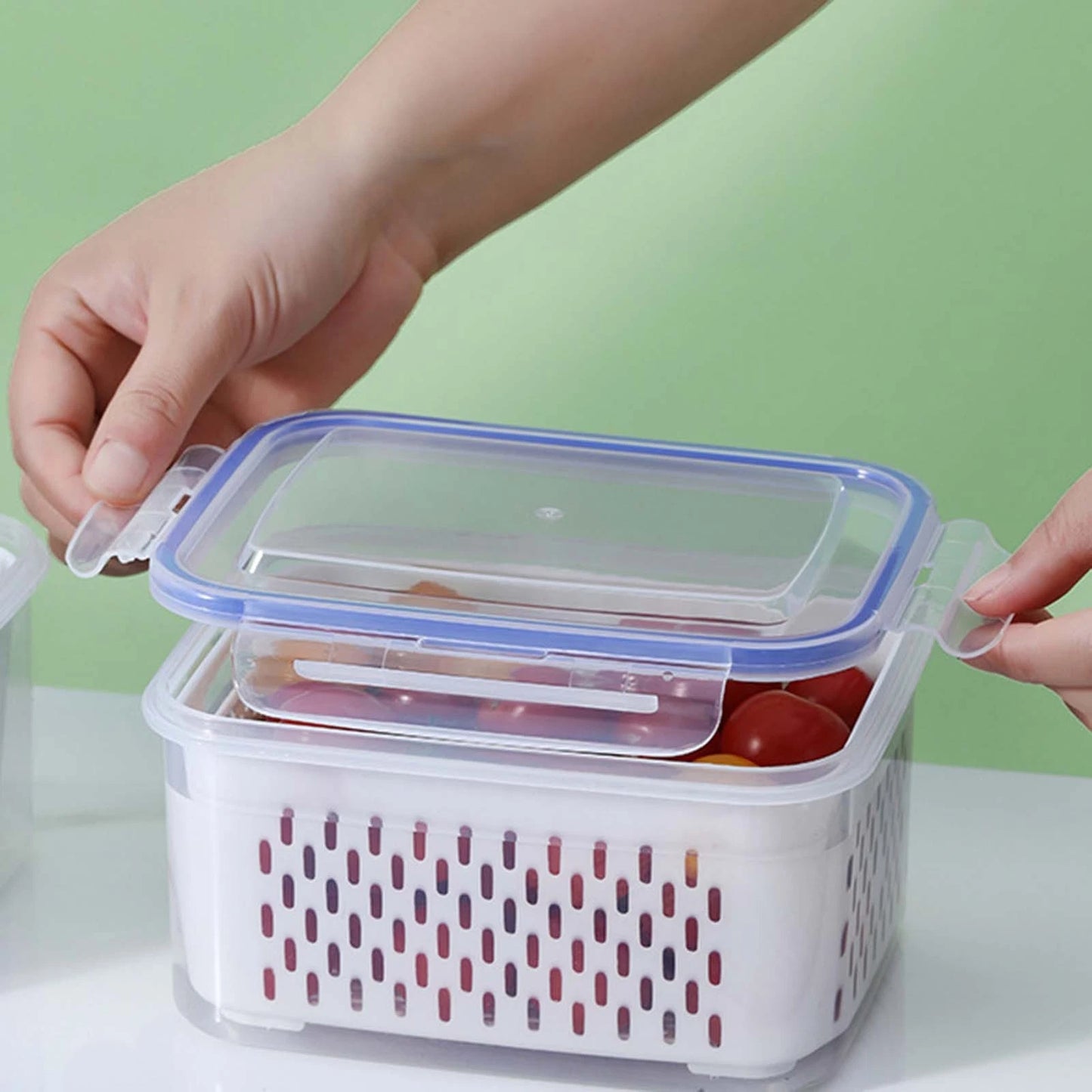 Drain Basket Food Storage Container